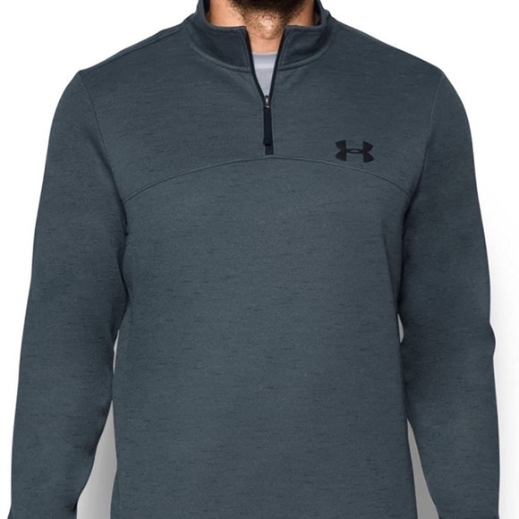 Under Armour Jacket Fleece Lightweight Pullover Quarter 1/4th Zip Cold Gear Top - Picture 1 of 9